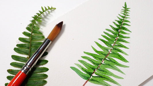 Paint a Kupukupu Fern with me! (Native Hawaiian plant)