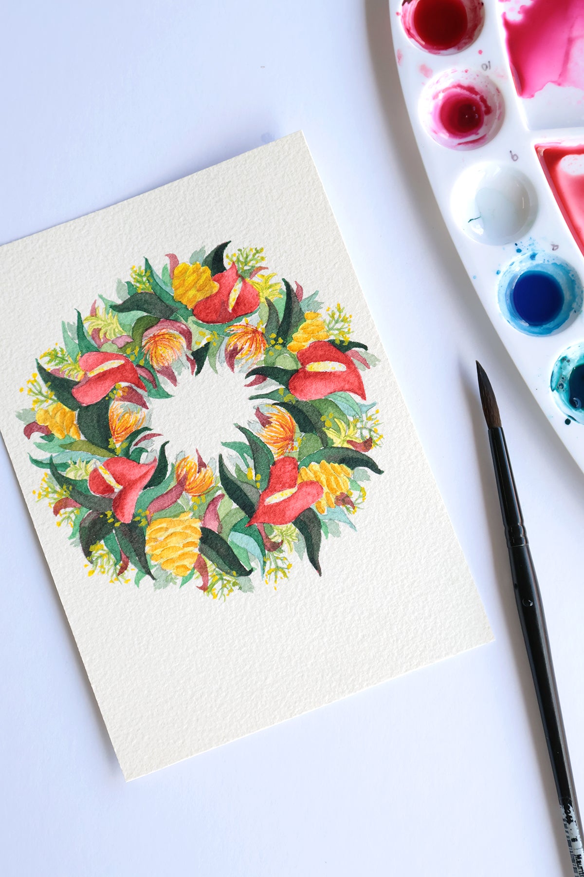 Project Choice: Tropical Wreath